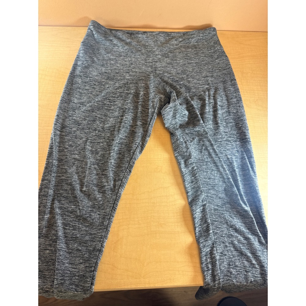 Express Space Dye Leggings Charcoal Gray Heathered Athletic Yoga‎ Pants Size L